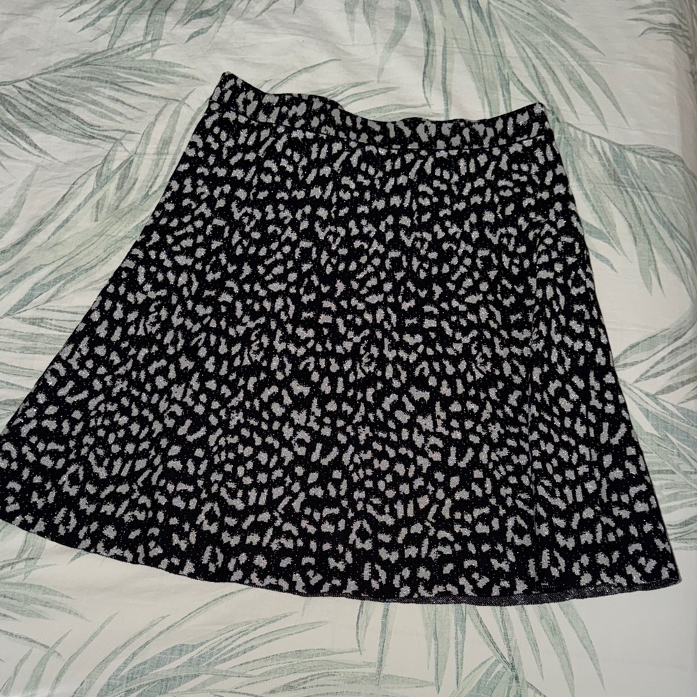 Michael Kors Monochrome Patterned A-Line Skirt